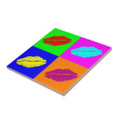 カラフルポップ・アートの美術用口紅キス タイル (側面)