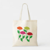 カラフルポピー花フラワー トートバッグ (裏面)