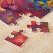 カラフルポメラニア犬 ジグソーパズル (側面)