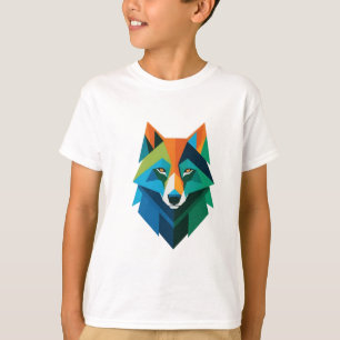 「カラフルポーズキッズ・ドッグ・ティー Tシャツ