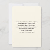 カラフルマカロンと花の水彩ありがとう サンキューカード (裏面)