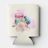 カラフルマカロンと花水彩 缶クーラー (裏面)