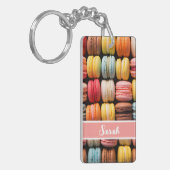 カラフルマカロンのベーカリー個人名 キーホルダー (正面左)
