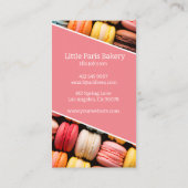 カラフルマカロンスバックグランドベーカリー 名刺 (裏面)