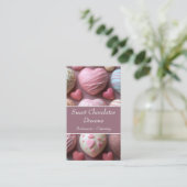 カラフルマカロンスバックグランドベーカリー 名刺 (スタンド正面)