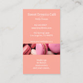 カラフルマカロンスバックグランドベーカリー 名刺 (裏面)