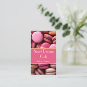 カラフルマカロンスバックグランドベーカリー 名刺 (スタンド正面)