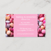 カラフルマカロンスバックグランドベーカリー 名刺 (裏面)