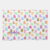 カラフルマカロン模様 キッチンタオル (横)
