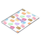 カラフルマカロン模様 ノートブック (左側)