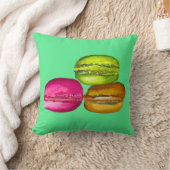 カラフルマカロン水彩画ファンキー術 クッション (ブランケット)