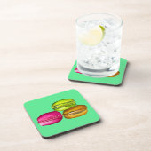 カラフルマカロン水彩画ファンキー術 コースター (右側)