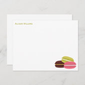 カラフルマカロン·ノート·カード ノートカード (正面/裏面)