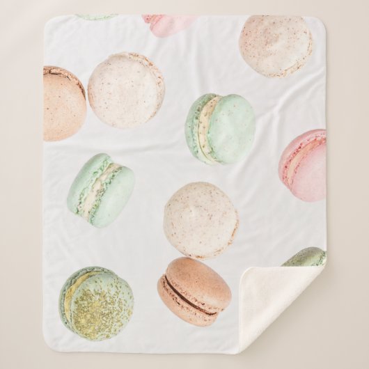 カラフルマカロン:甘い落下パターン。 シェルパブランケット (正面)
