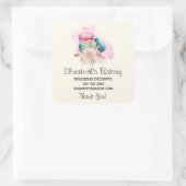 カラフルマカロン・花水彩事業 スクエアシール (バッグ)