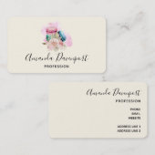 カラフルマカロン・花水彩事業 名刺 (正面/裏面)