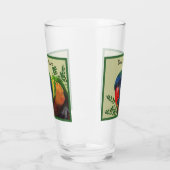 カラフルマコーパロッ葉グリー縁ど タンブラーグラス (左)