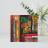 カラフルマスモダン抽象芸術アートパターン#04 (スタンド正面)