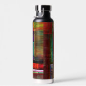 カラフルマスモダン抽象芸術アートパターン#04 ウォーターボトル (右面)