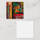 カラフルマスモダン抽象芸術アートパターン#04 エンクロージャーカード (正面/裏面)