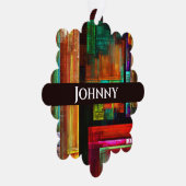 カラフルマスモダン抽象芸術アートパターン#04 オーナメントカード (右)