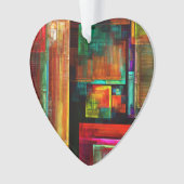 カラフルマスモダン抽象芸術アートパターン#04 オーナメント (正面)