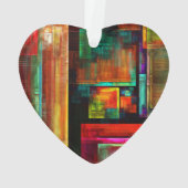 カラフルマスモダン抽象芸術アートパターン#04 オーナメント (裏面)