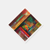 カラフルマスモダン抽象芸術アートパターン#04 スタンダードカクテルナプキン (角)