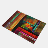 カラフルマスモダン抽象芸術アートパターン#04 ドアマット (アングル)