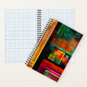 カラフルマスモダン抽象芸術アートパターン#04 ノートブック (内側)