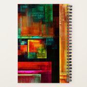 カラフルマスモダン抽象芸術アートパターン#04 ノートブック (裏面)