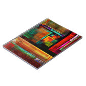 カラフルマスモダン抽象芸術アートパターン#04 ノートブック (左側)