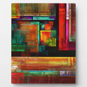 カラフルマスモダン抽象芸術アートパターン#04 フォトプラーク (正面)