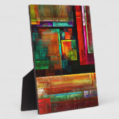 カラフルマスモダン抽象芸術アートパターン#04 フォトプラーク (側面)