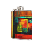 カラフルマスモダン抽象芸術アートパターン#04 フラスク (左)