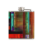カラフルマスモダン抽象芸術アートパターン#04 フラスク (裏面)