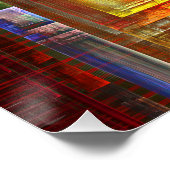 カラフルマスモダン抽象芸術アートパターン#04 ポスター (コーナー)