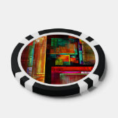 カラフルマスモダン抽象芸術アートパターン#04 ポーカーチップ (シングル)