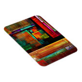 カラフルマスモダン抽象芸術アートパターン#04 マグネット (右側)