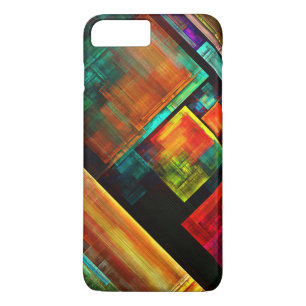 カラフルマスモダン抽象芸術アートパターン#04 iPhone 8 PLUS/7 PLUSケース