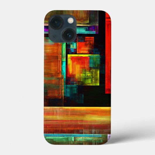 カラフルマスモダン抽象芸術アートパターン#04 Case-Mate iPhoneケース (裏面)
