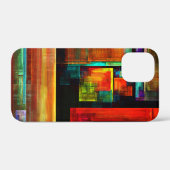 カラフルマスモダン抽象芸術アートパターン#04 Case-Mate iPhoneケース (裏面 (横))