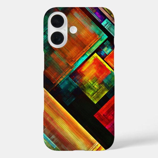 カラフルマスモダン抽象芸術アートパターン#04 Case-Mate iPhoneケース (裏面)