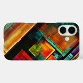 カラフルマスモダン抽象芸術アートパターン#04 Case-Mate iPhoneケース (裏面 (横))