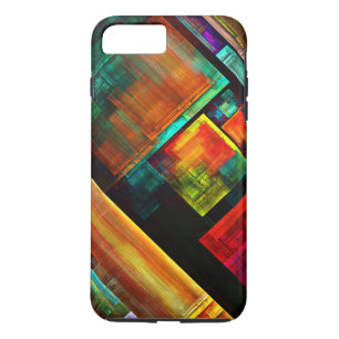 カラフルマスモダン抽象芸術アートパターン#04 iPhone 8 PLUS/7 PLUSケース