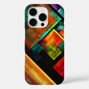 カラフルマスモダン抽象芸術アートパターン#04 iPhone 16 PROケース