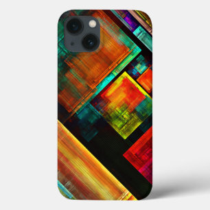 カラフルマスモダン抽象芸術アートパターン#04 iPhone 13ケース