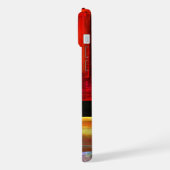 カラフルマスモダン抽象芸術アートパターン#04 iPhoneケース (左側面)