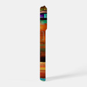 カラフルマスモダン抽象芸術アートパターン#04 iPhoneケース (右側面)