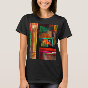 カラフルマスモダン抽象芸術アートパターン#04 Tシャツ